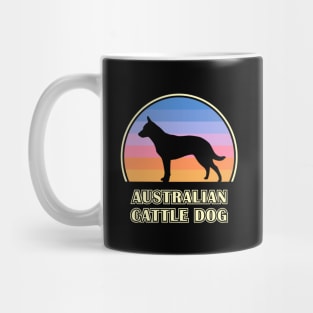 Australian Cattle Dog Vintage Sunset Dog Mug